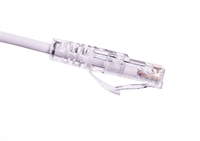 QFLEX 0,25 meter Netværkskabel kategori 6A, Hvid